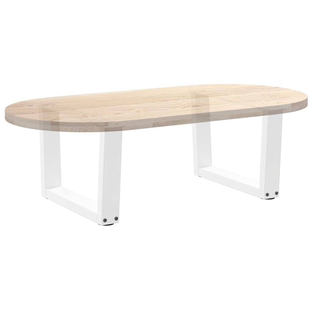 Pieds de table basse en forme de V, 2 pièces, blanc, 60 x (30-31,3) cm, acier - XIOS