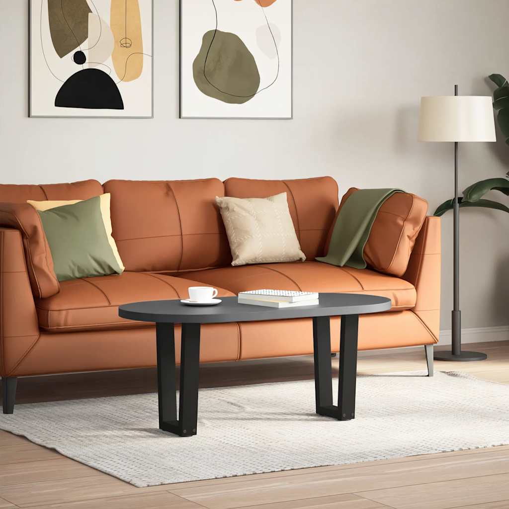 Pieds de table basse en forme de V 2 pièces Noir 28 x (42-43,3) cm Acier - XIOS