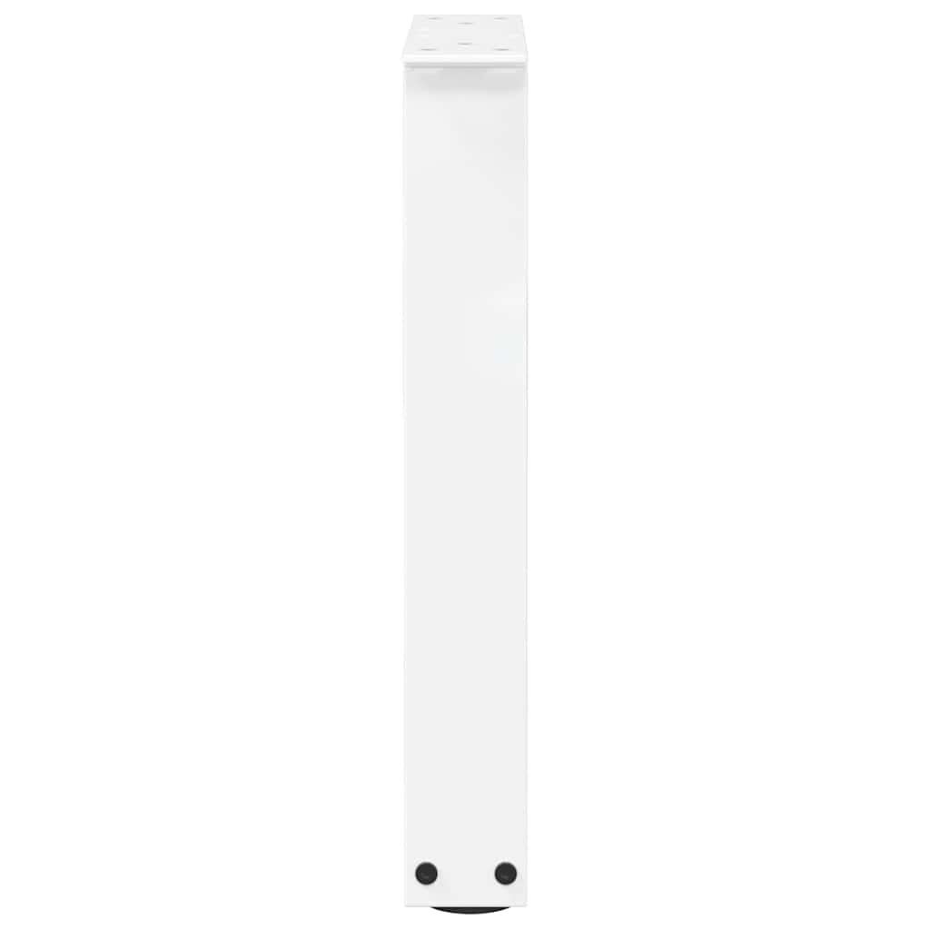 Pieds de table basse en forme de V, 2 pièces, blanc, 28 x (42-43,3) cm, acier - XIOS