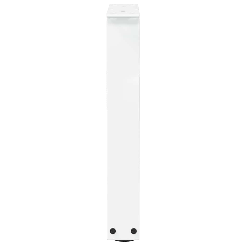 Pieds de table basse en forme de V, 2 pièces, blanc, 38 x (42-43,3) cm, acier - XIOS