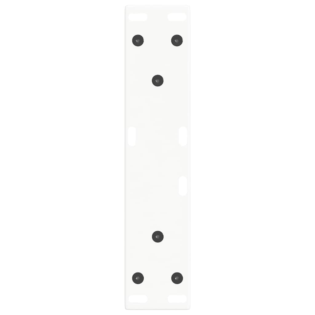 Pieds de table basse en forme de V, 2 pièces, blanc, 38 x (42-43,3) cm, acier - XIOS