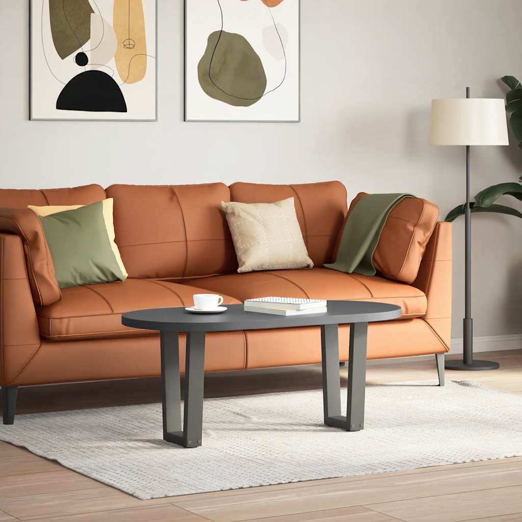 Pieds de table basse en forme de V, 2 pièces, anthracite, 38 x (42-43,3) cm, acier - XIOS