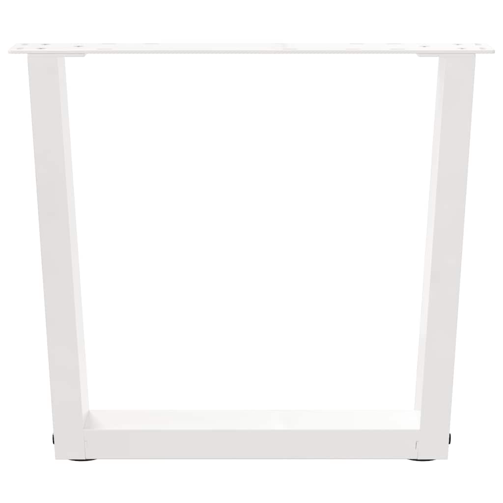 Pieds de table basse en forme de V, 2 pièces, blanc, 50 x (42-43,3) cm, acier - XIOS