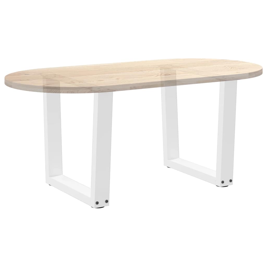 Pieds de table basse en forme de V, 2 pièces, blanc, 50 x (42-43,3) cm, acier - XIOS