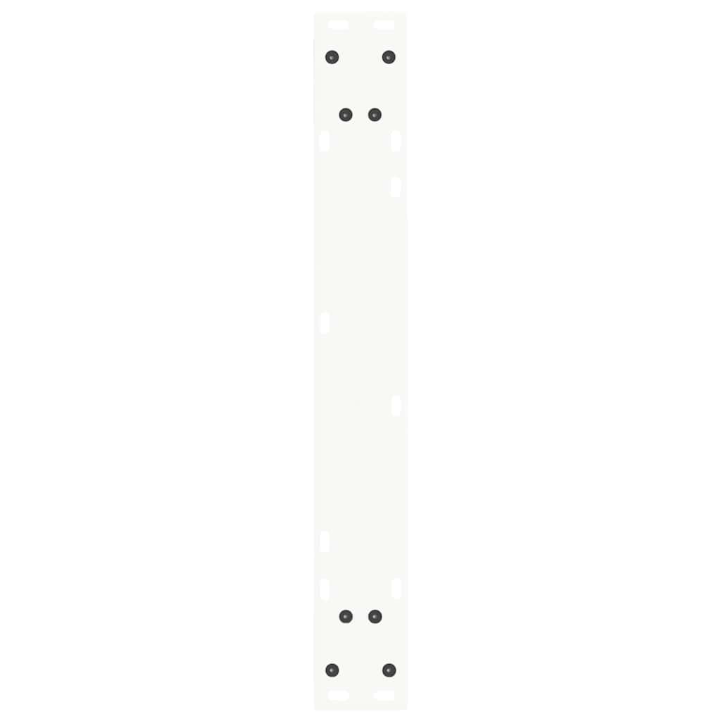 Pieds de table à manger en forme de V, 2 pièces, blanc, 60 x (72-73,3) cm, acier - XIOS