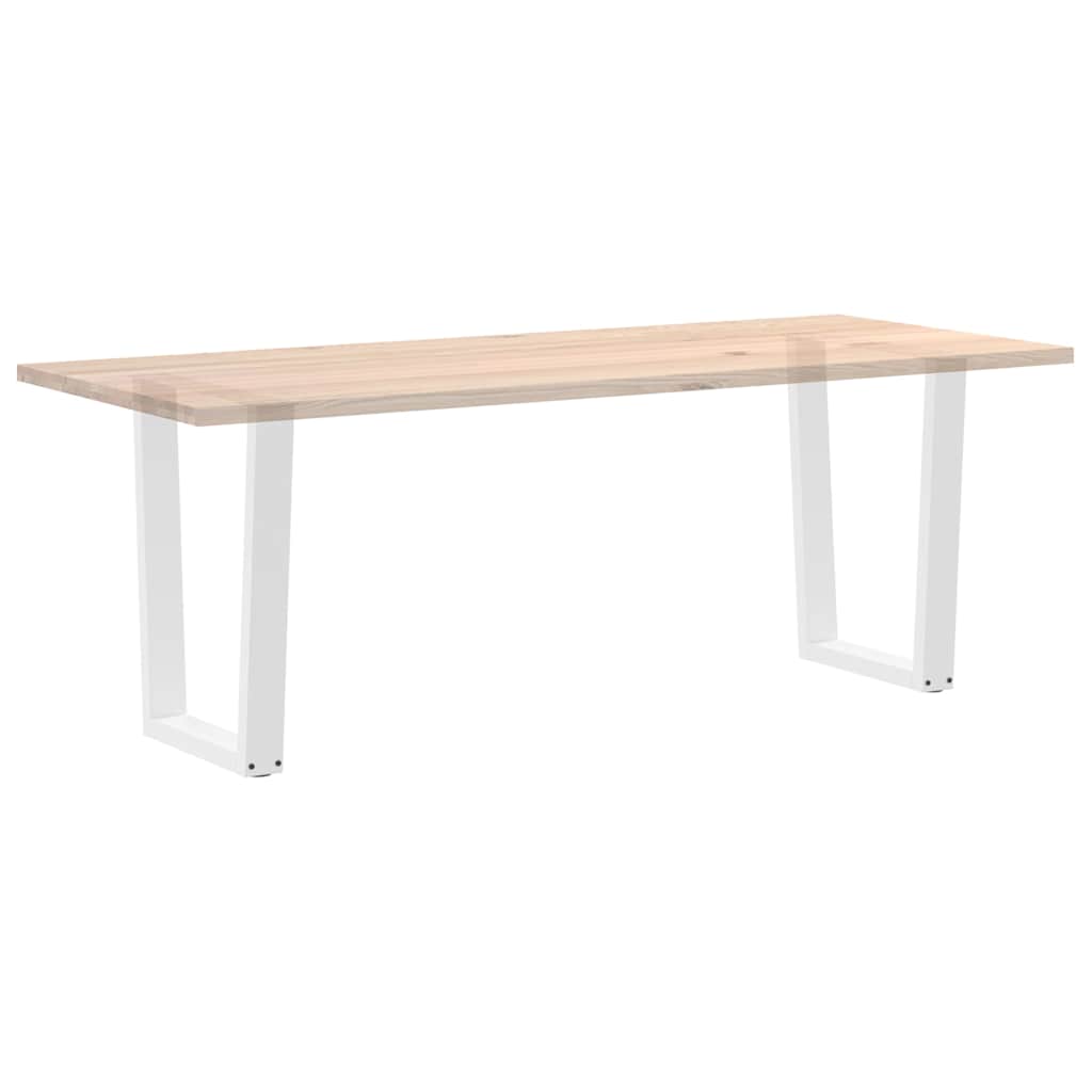 Pieds de table à manger en forme de V, 2 pièces, blanc, 60 x (72-73,3) cm, acier - XIOS