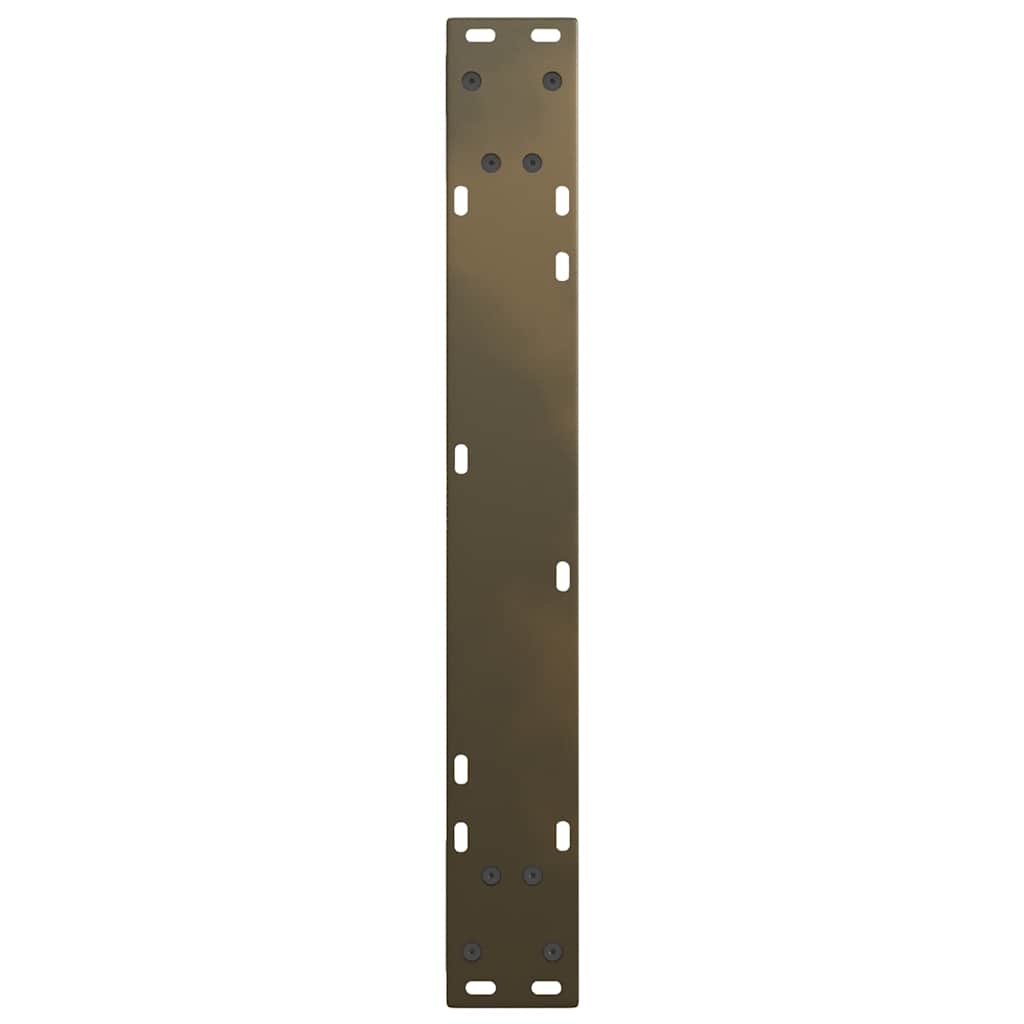 Pieds de table à manger en forme de V, 2 pièces, acier naturel, 60 x (72-73,3) cm - XIOS