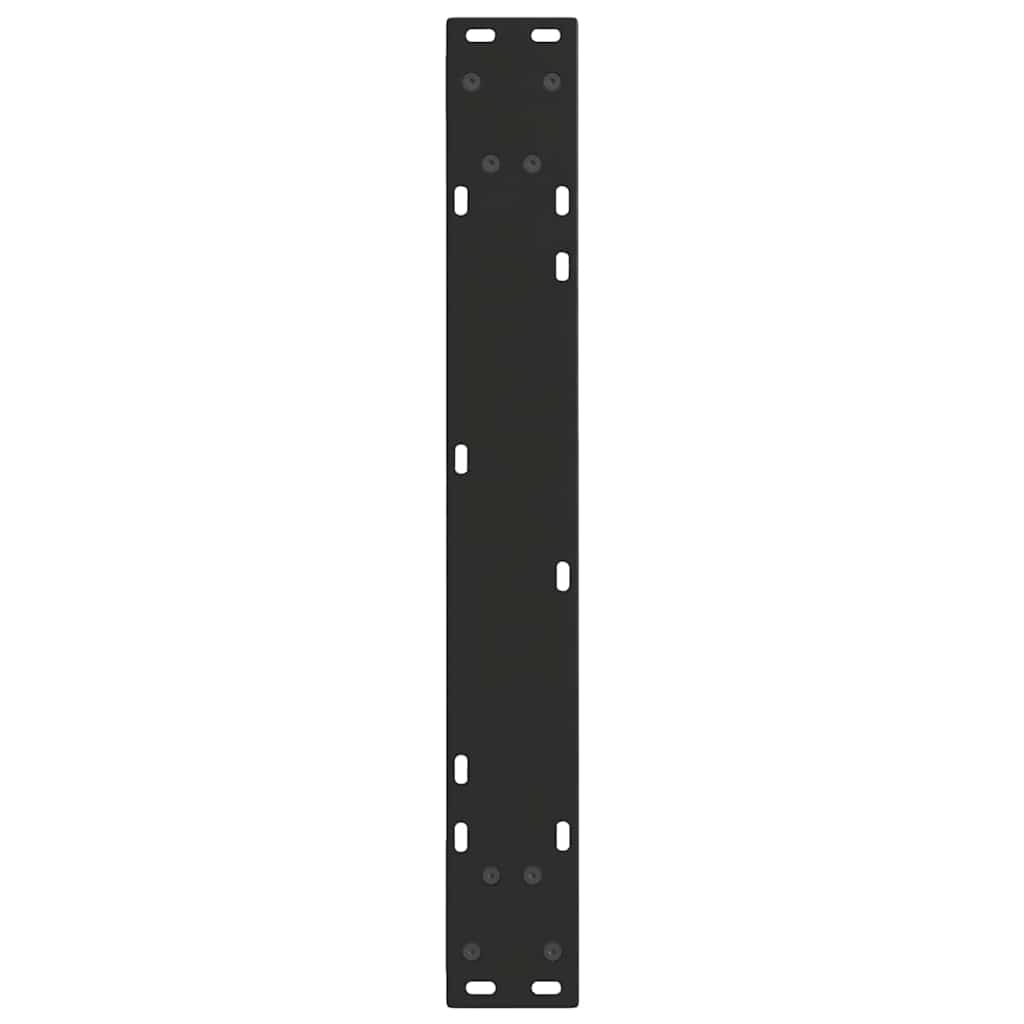 Pieds de table à manger en forme de V, 2 pièces, noir, 70 x (72-73,3) cm, acier - XIOS
