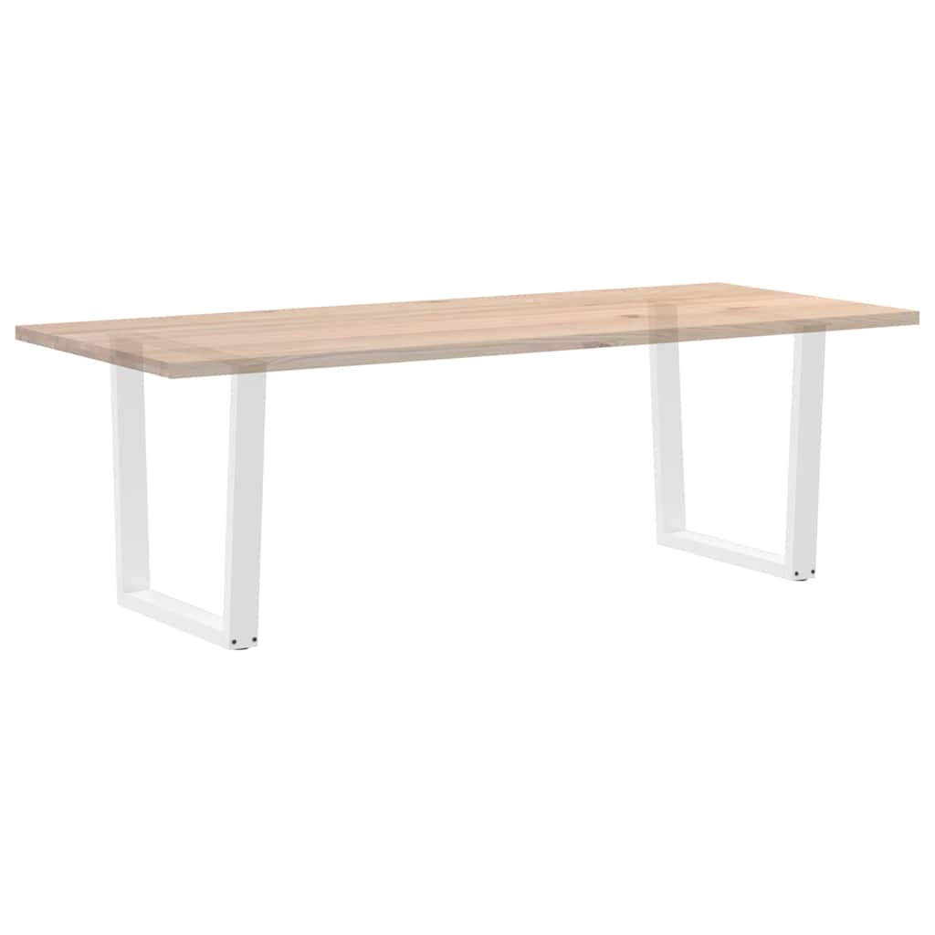 Pieds de table à manger en forme de V, 2 pièces, blanc, 80 x (72-73,3) cm, acier - XIOS