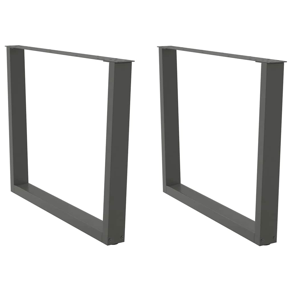Pieds de table à manger en forme de V 2 pièces Anthracite 100 x (72-73,3) cm Acier - XIOS