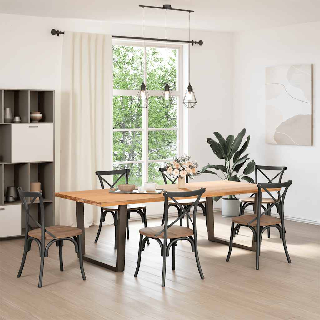 Pieds de table à manger en forme de V 2 pièces Anthracite 100 x (72-73,3) cm Acier - XIOS