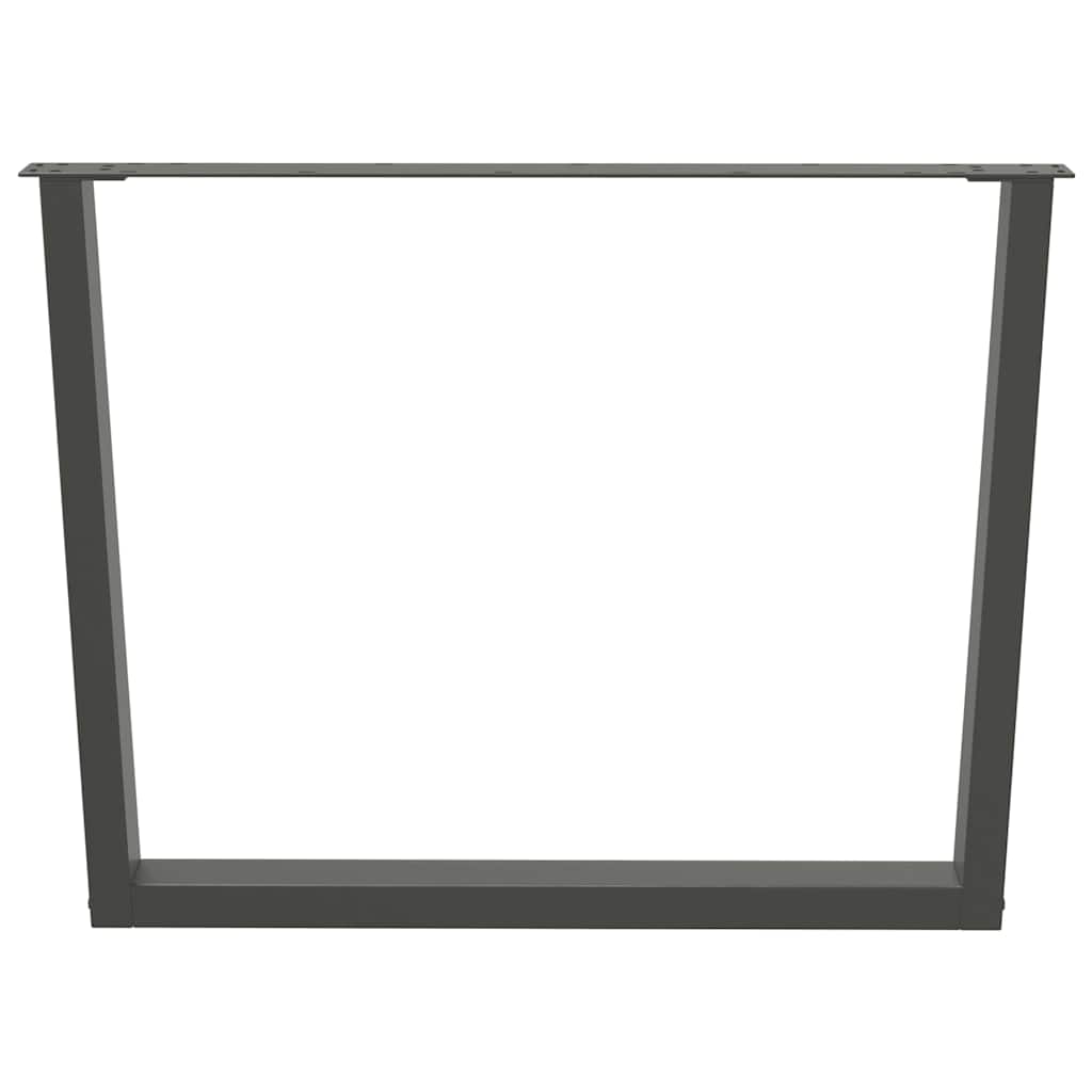 Pieds de table à manger en forme de V 2 pièces Anthracite 100 x (72-73,3) cm Acier - XIOS