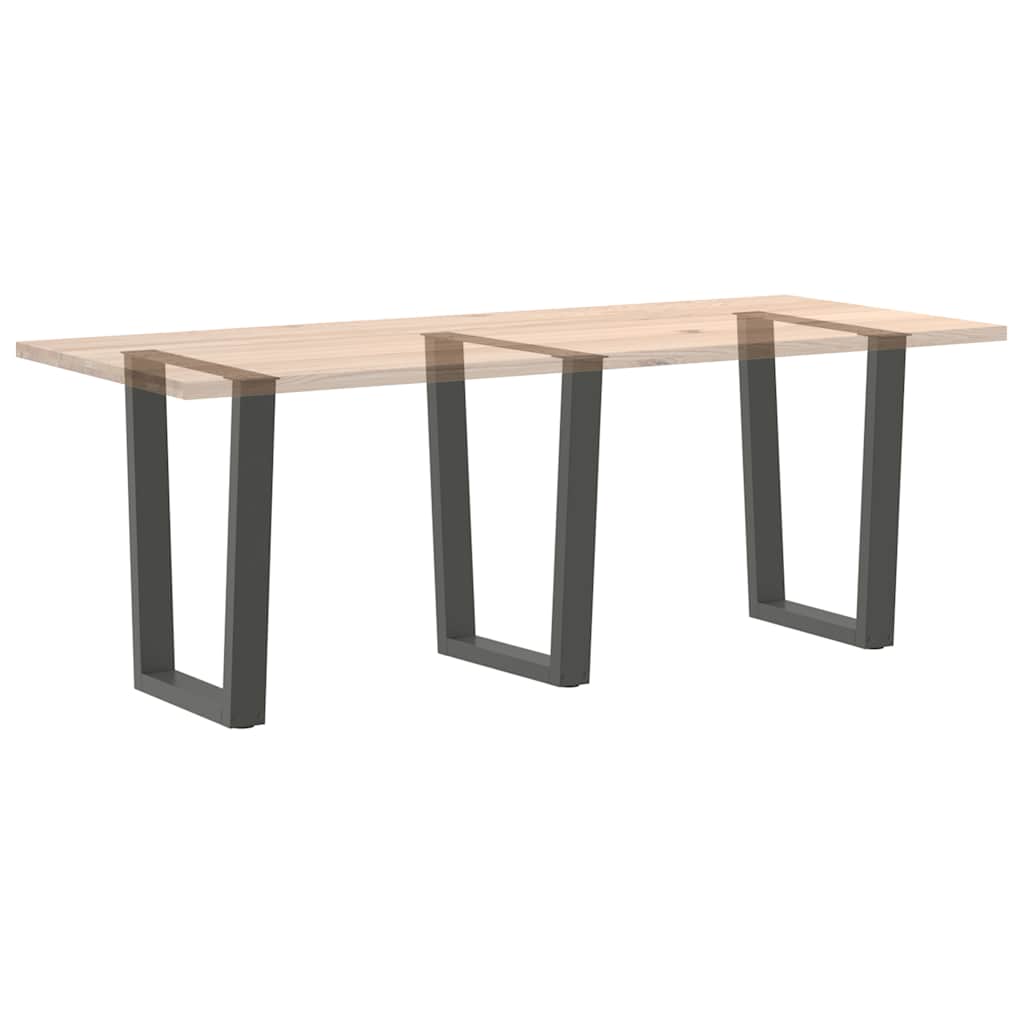 Pieds de table à manger en V 3 pièces Anthracite 70 x (72-73,3) cm Acier - XIOS