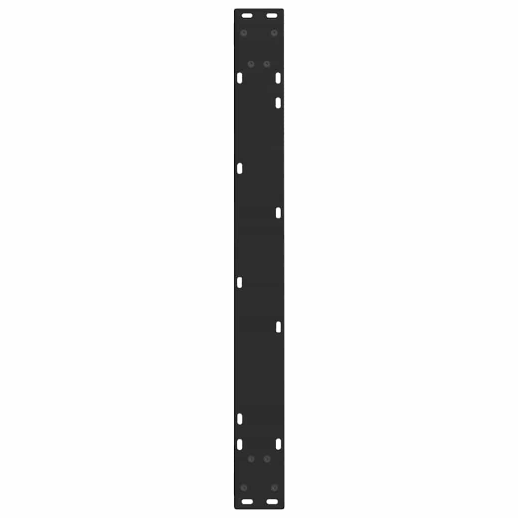 Pieds de table à manger en V 3 pièces Noir 80 x (72-73,3) cm Acier - XIOS