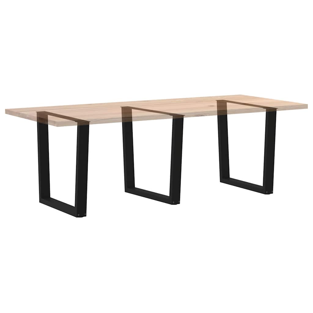 Pieds de table à manger en V 3 pièces Noir 80 x (72-73,3) cm Acier - XIOS