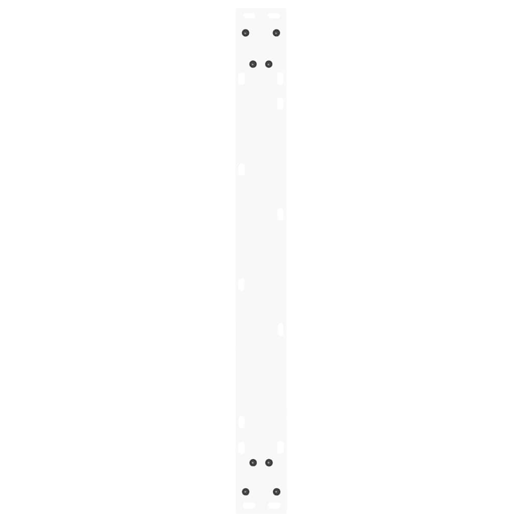 Pieds de table à manger en forme de V, 3 pièces, blanc, 80 x (72-73,3) cm, acier - XIOS