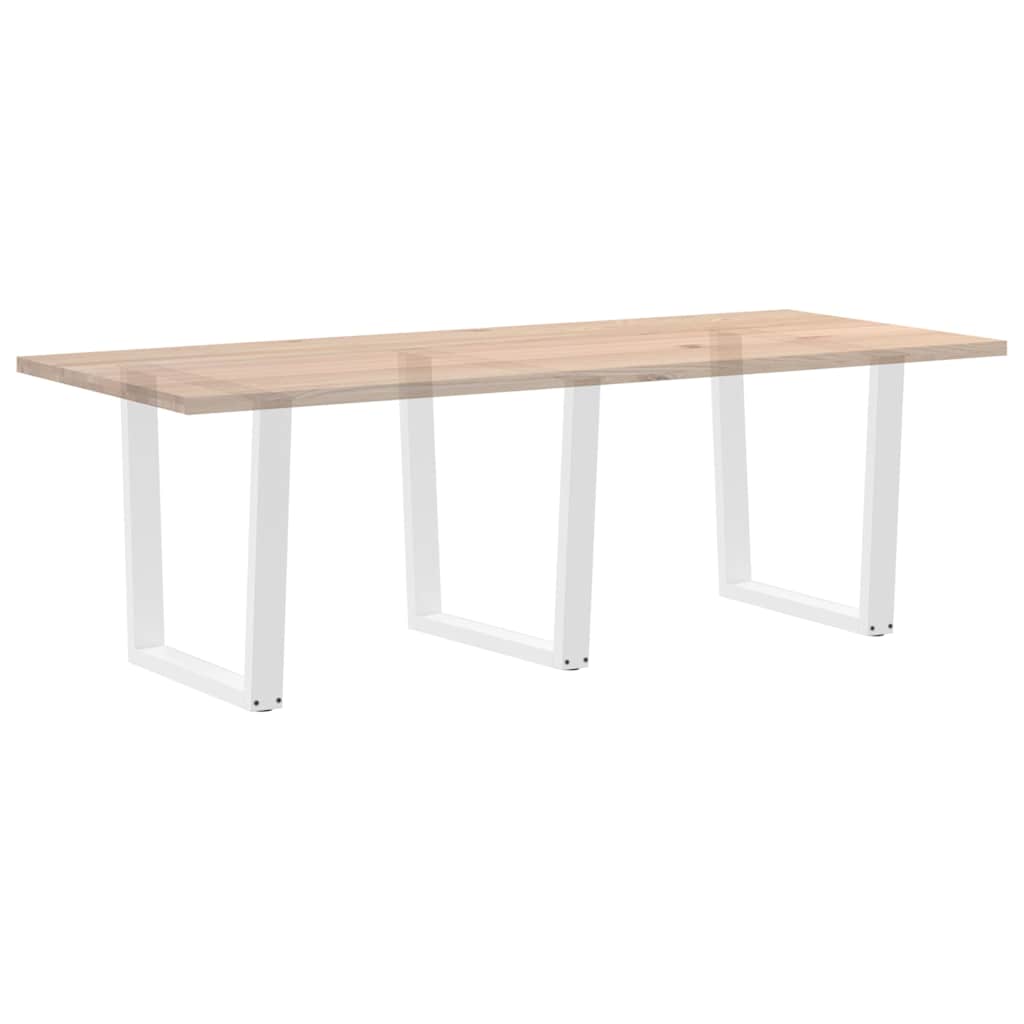 Pieds de table à manger en forme de V, 3 pièces, blanc, 80 x (72-73,3) cm, acier - XIOS