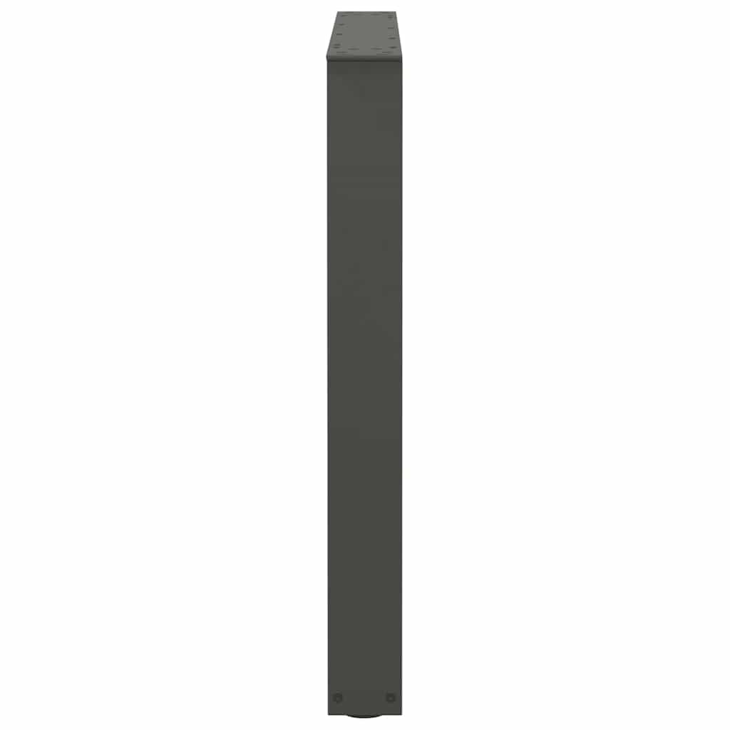 Pieds de table à manger en forme de V, 3 pièces, anthracite, 80 x (72-73,3) cm, acier - XIOS