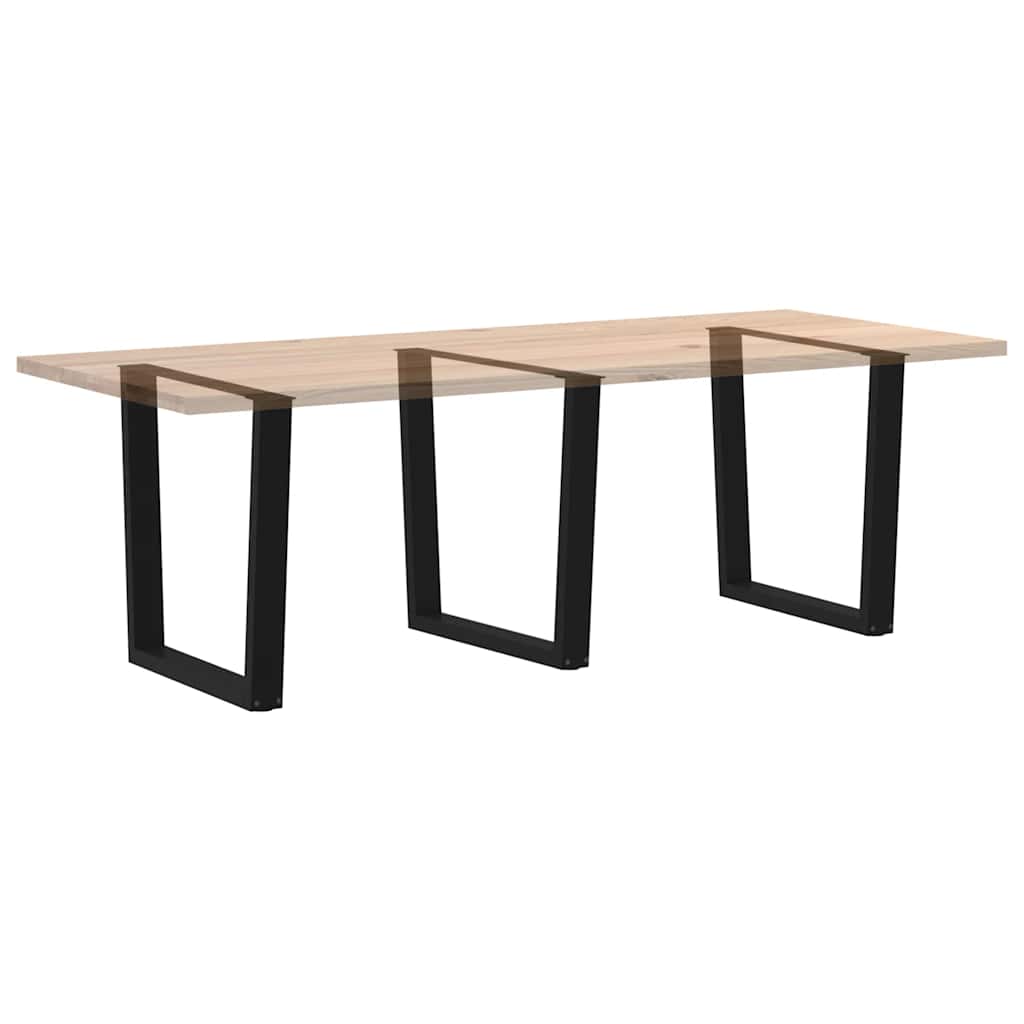 Pieds de table à manger en V 3 pièces Noir 90 x (72-73,3) cm Acier - XIOS