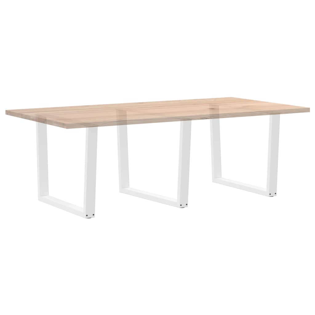 Pieds de table à manger en forme de V, 3 pièces, blanc, 100 x (72-73,3) cm, acier - XIOS