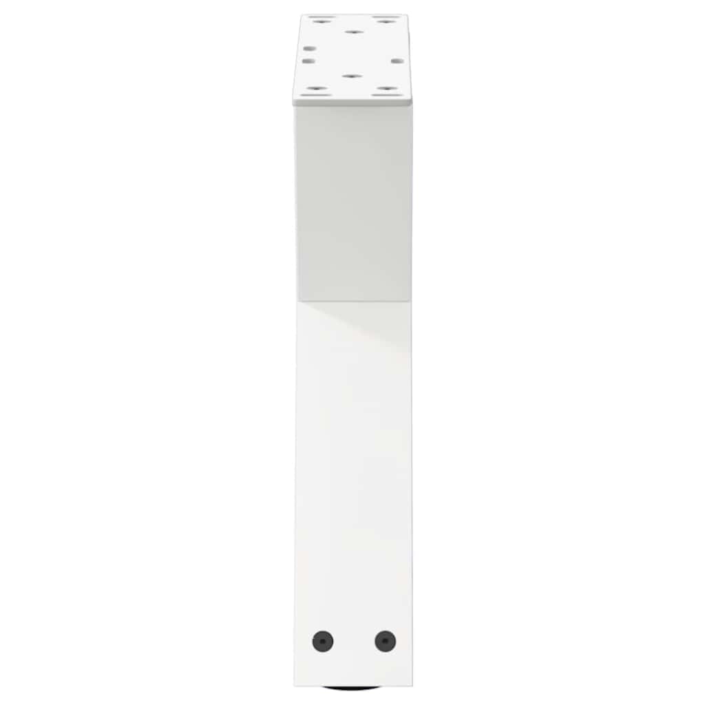 Pieds de table basse 2 pièces Blanc 40 x (30-31,3) cm Acier - XIOS