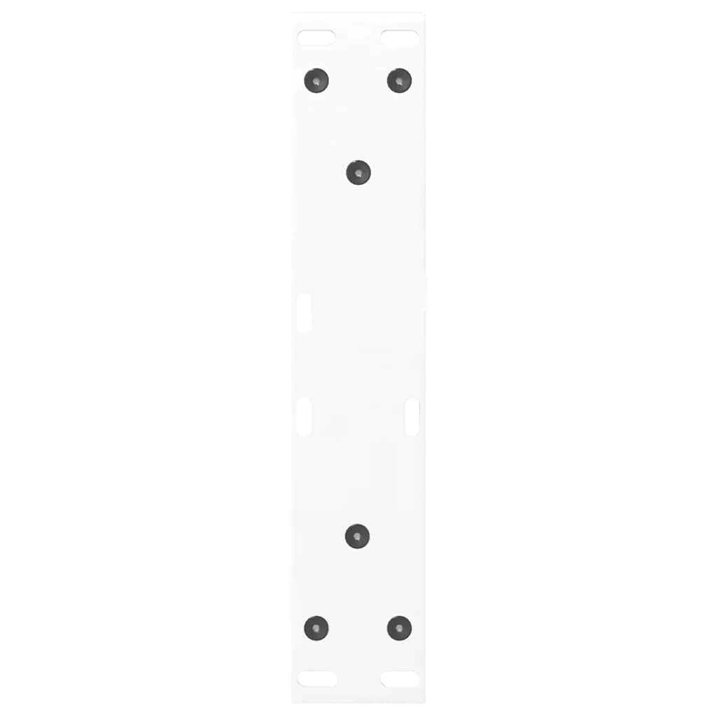 Pieds de table basse 2 pièces Blanc 40 x (30-31,3) cm Acier - XIOS