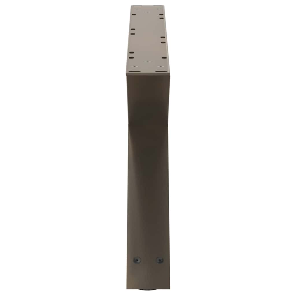 Pieds de table basse 2 pièces Acier naturel 70 x (30-31,3) cm Acier - XIOS