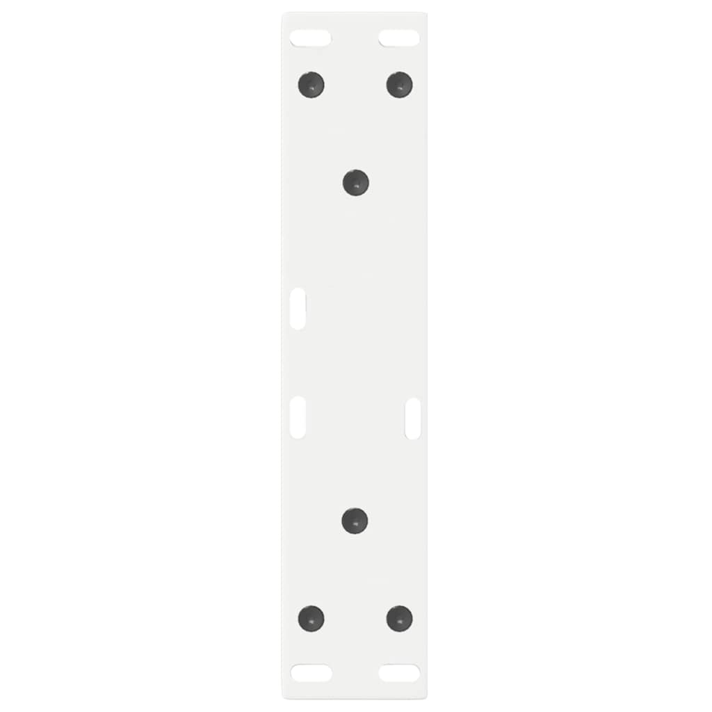 Pieds de table basse 2 pièces Blanc 38 x (42-43,3) cm Acier - XIOS