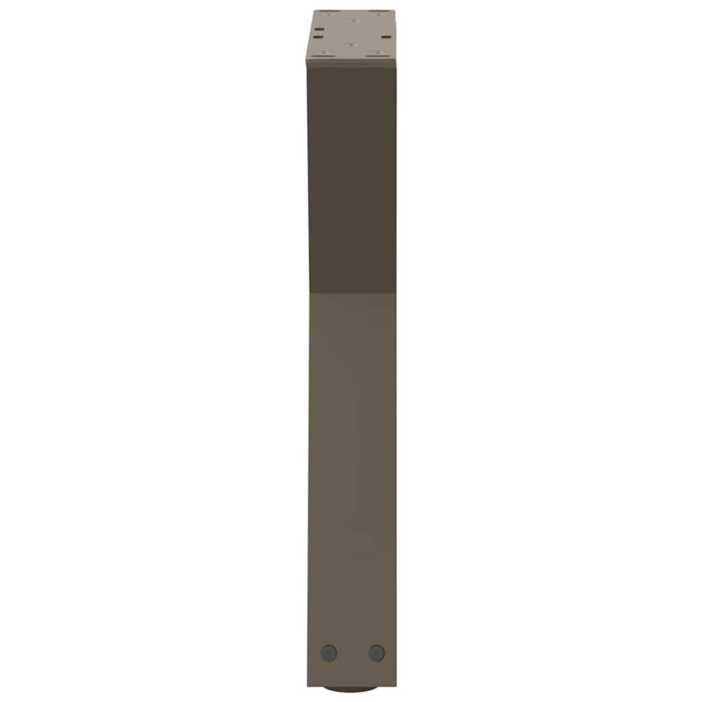 Pieds de table basse 2 pièces Acier naturel 38 x (42-43,3) cm Acier - XIOS