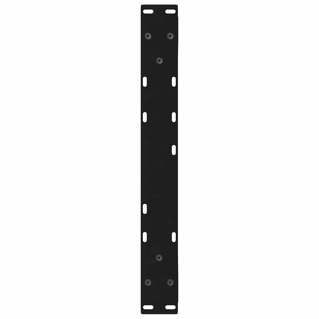 Pieds de table basse 2 pièces Noir 50 x (42-43,3) cm Acier