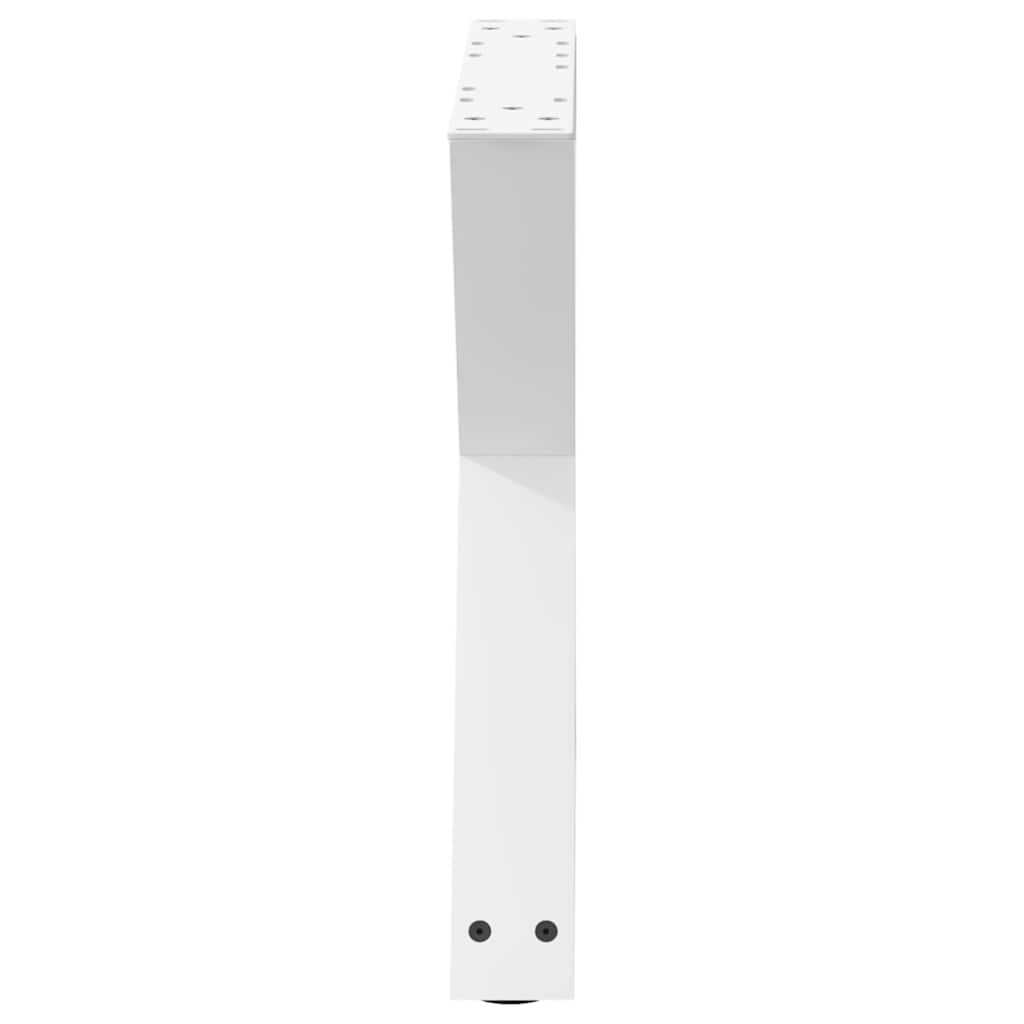 Pieds de table basse 2 pièces Blanc 60 x (42-43,3) cm Acier - XIOS