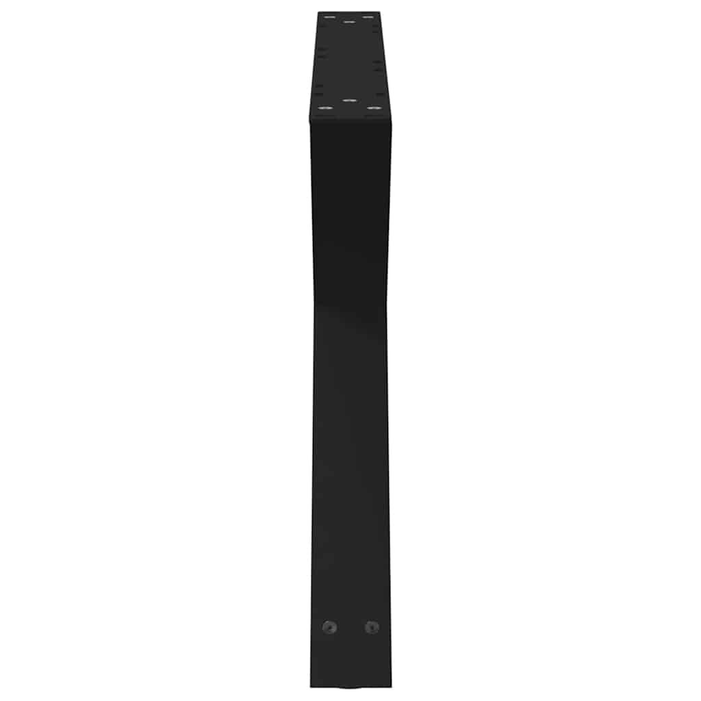 Pieds de table basse 2 pièces Noir 70 x (42-43,3) cm Acier - XIOS