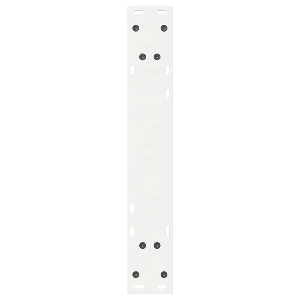 Pieds de table à manger 2 pièces Blanc 50 x (72-73,3) cm Acier - XIOS