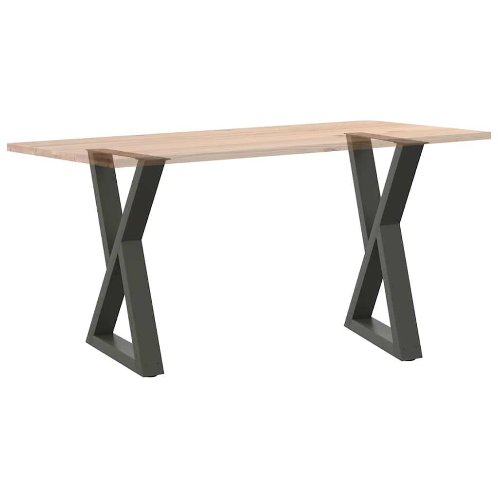 Pieds de table à manger 2 pièces Anthracite 50 x (72-73,3) cm Acier - XIOS