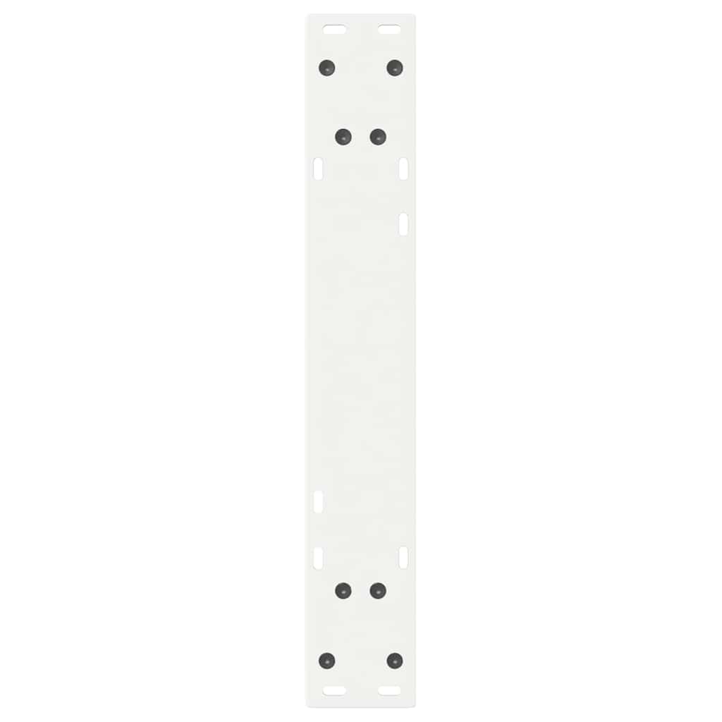 Pieds de table à manger 2 pièces Blanc 60 x (72-73,3) cm Acier - XIOS