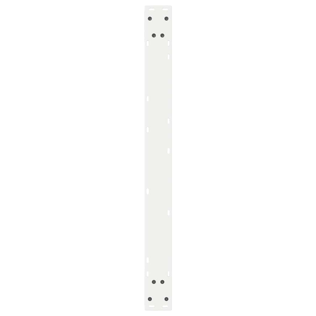 Pieds de table à manger 2 pièces Blanc 90 x (72-73,3) cm Acier - XIOS