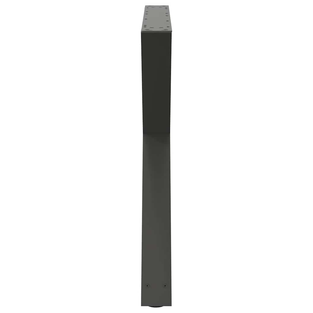 Pieds de table à manger 2 pièces Anthracite 90 x (72-73,3) cm Acier - XIOS