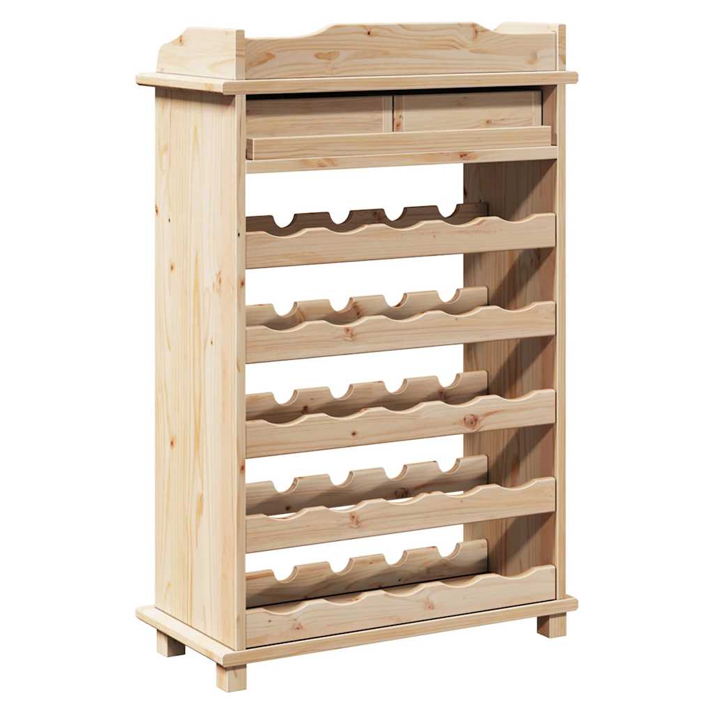 Étagère à vin Marron 90 x 60 x 30 cm Bois de pin massif - XIOS