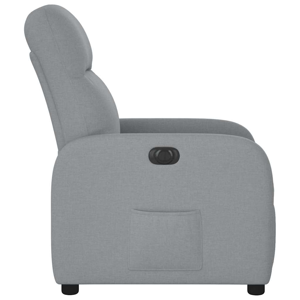 Fauteuil inclinable électrique Gris clair Tissu - XIOS