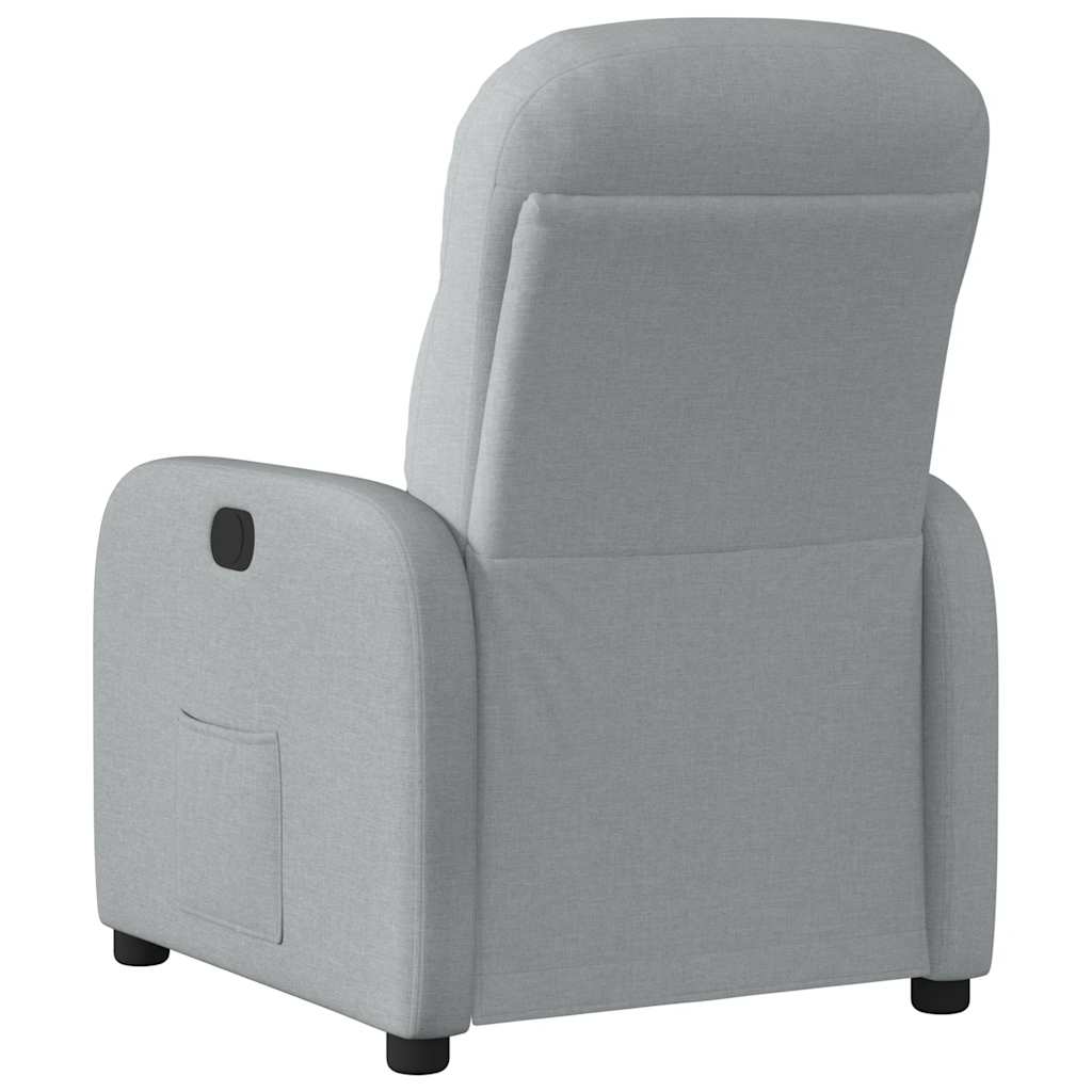 Fauteuil inclinable électrique Gris clair Tissu - XIOS