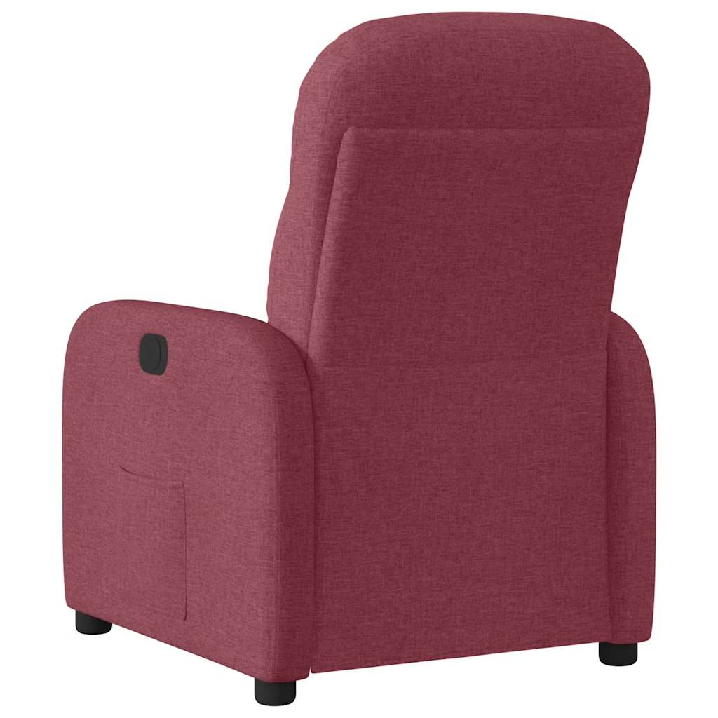 Fauteuil inclinable électrique Rouge bordeaux Tissu - XIOS