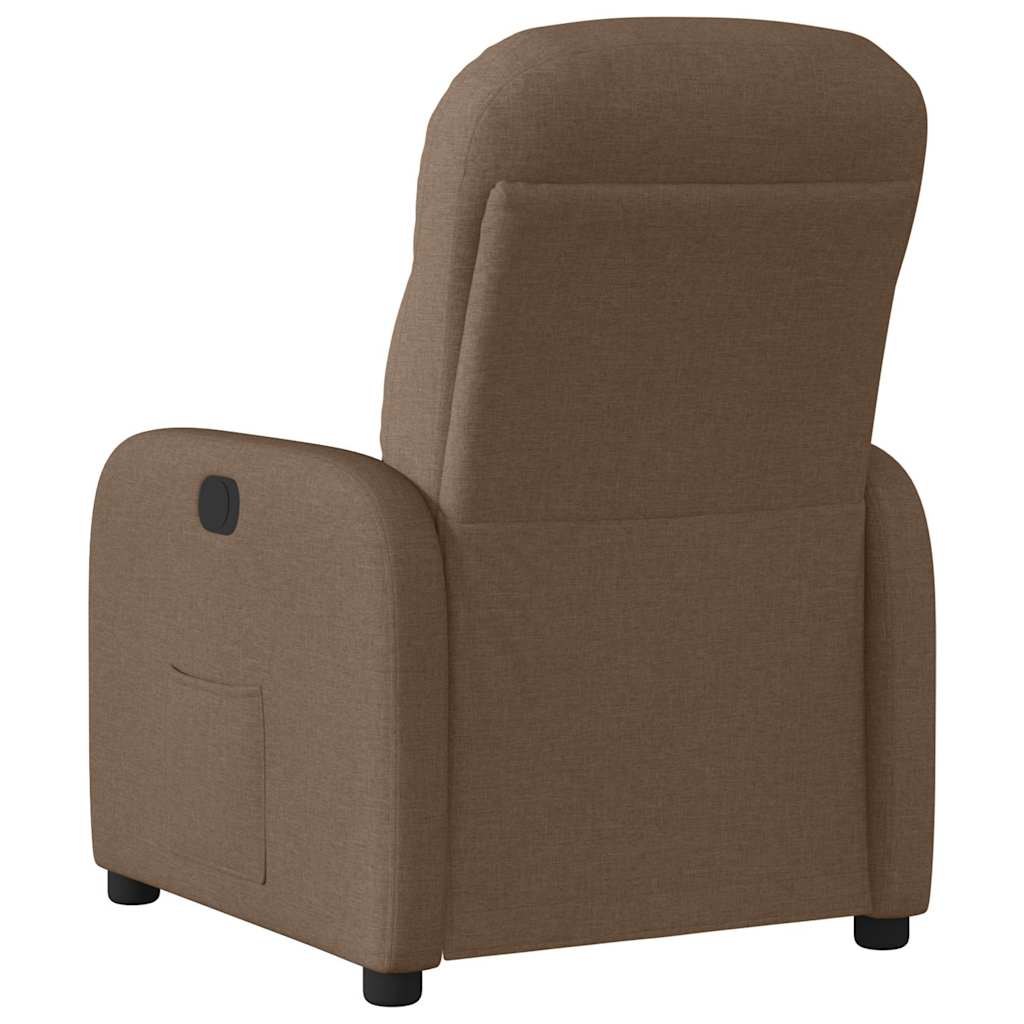 Fauteuil inclinable électrique Marron Tissu - XIOS