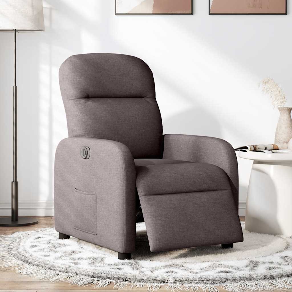 Fauteuil inclinable électrique Marron foncé Tissu - XIOS