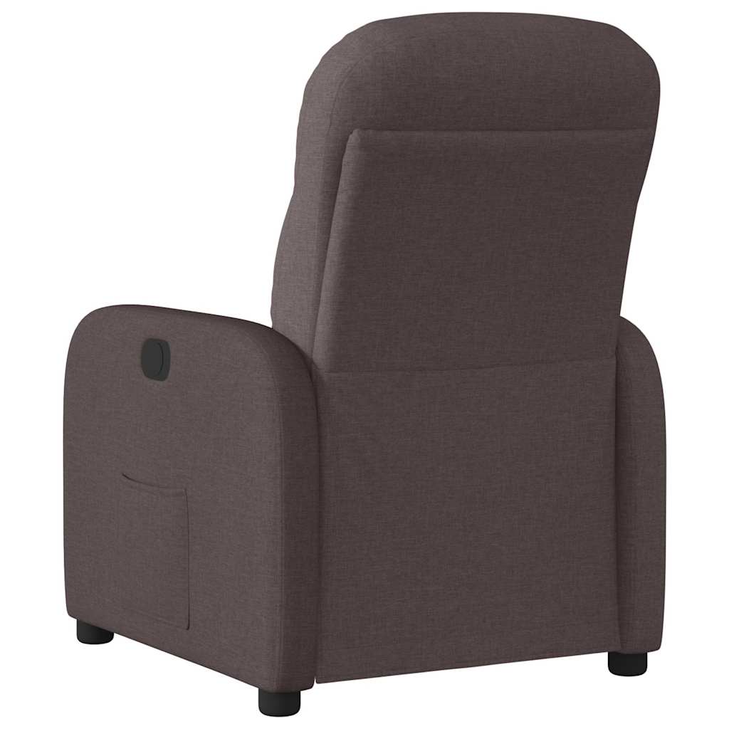 Fauteuil inclinable électrique Marron foncé Tissu - XIOS