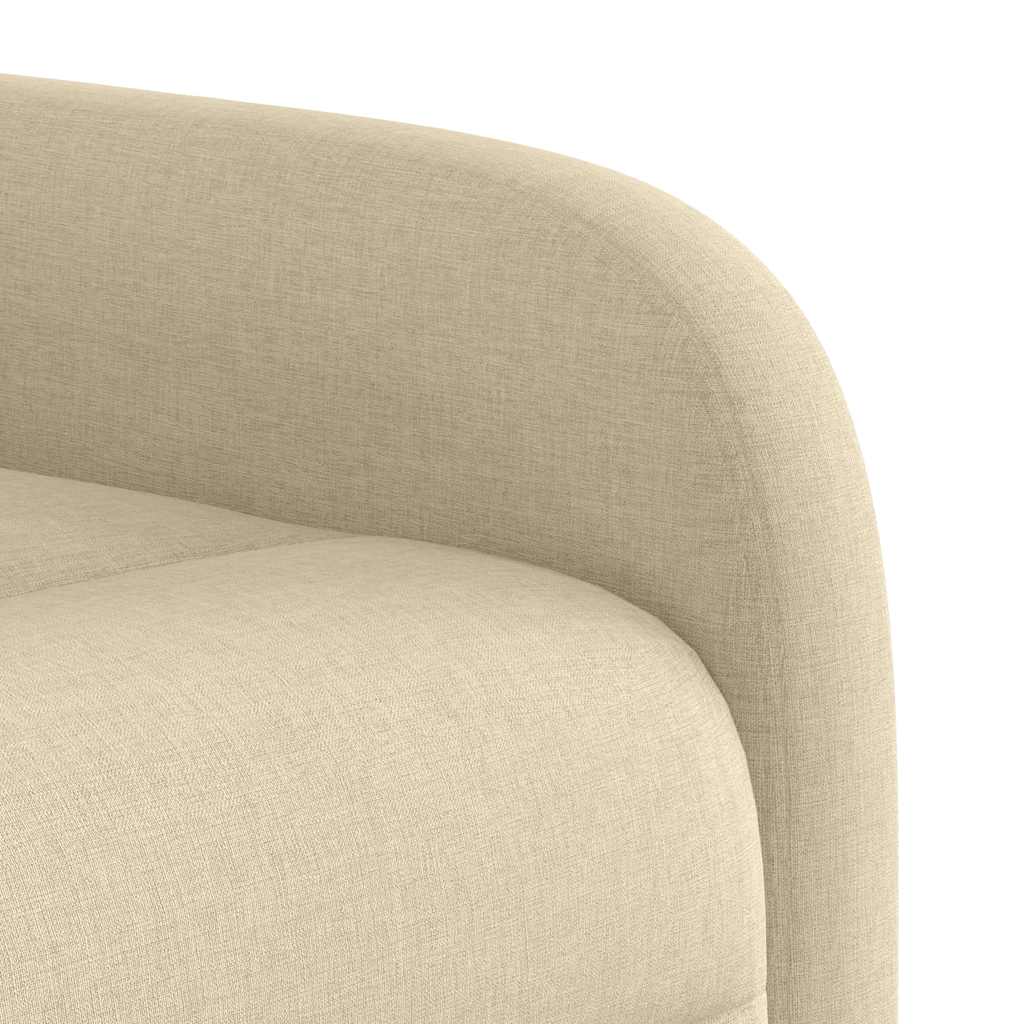Fauteuil inclinable électrique Crème Tissu - XIOS