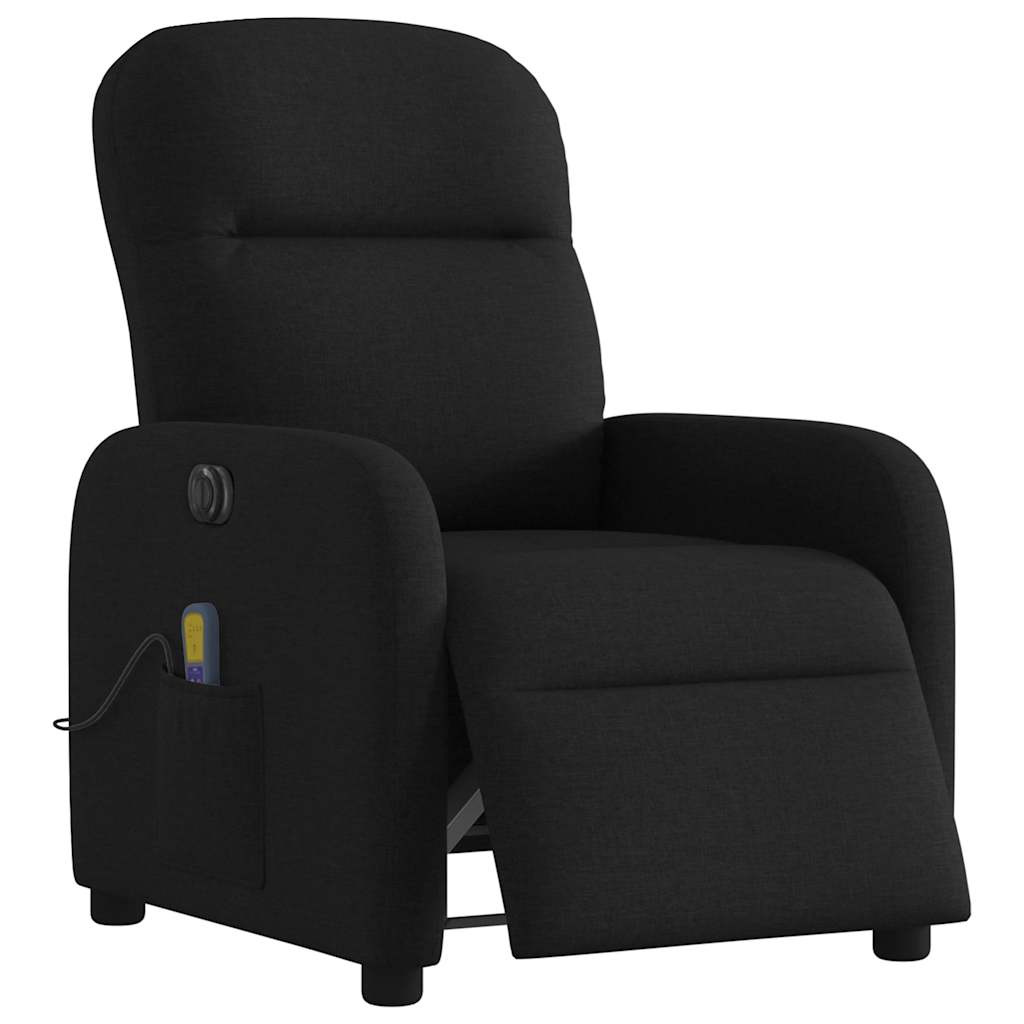 Fauteuil de massage inclinable électrique Noir Tissu - XIOS