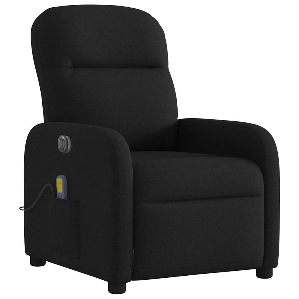 Fauteuil de massage inclinable électrique Noir Tissu - XIOS