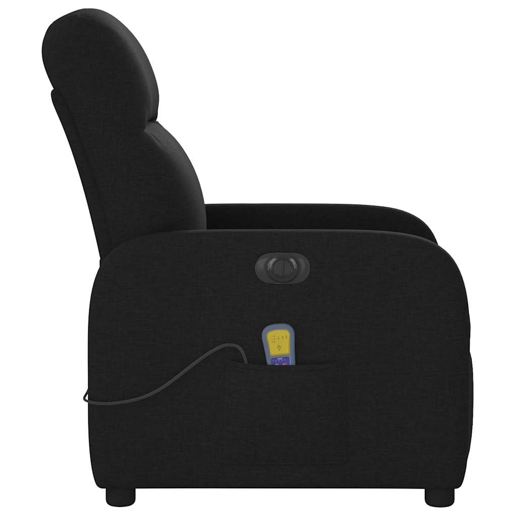 Fauteuil de massage inclinable électrique Noir Tissu - XIOS