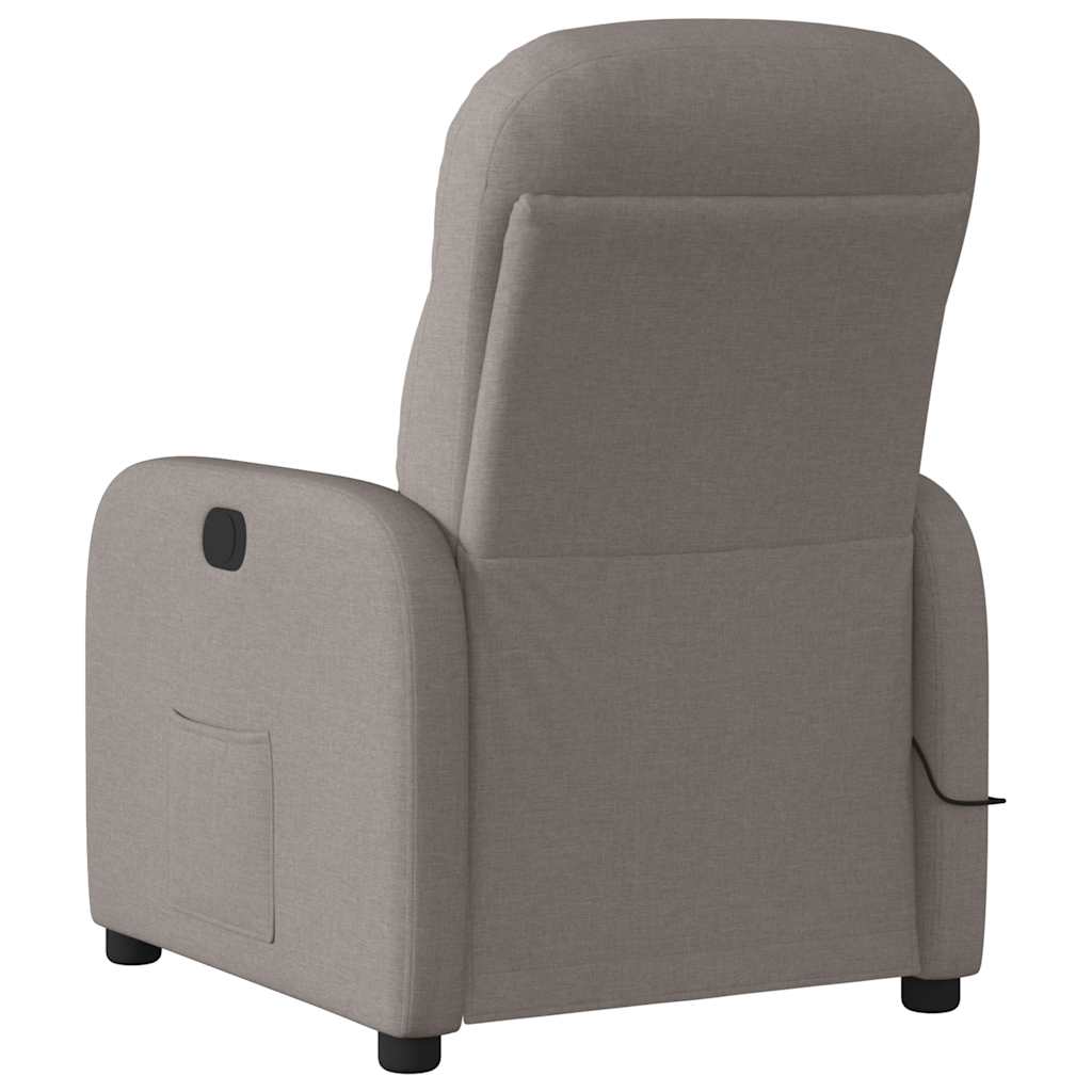 Fauteuil de massage inclinable électrique Taupe Tissu - XIOS