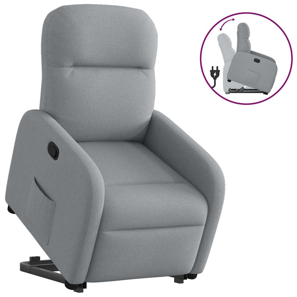 Fauteuil inclinable Gris clair Tissu - XIOS